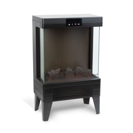 Lareira eléctrica LED com aquecimento LED/2000W/230V + comando remoto