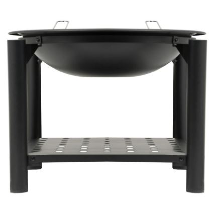 Lareira portátil a lenha com grelha de 48 cm