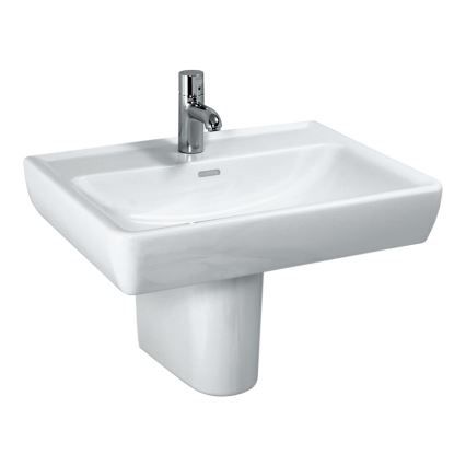 LAUFEN H8189510001041 - Lavatório de encostar/suspenso PRO 55x48 cm cerâmica/branco