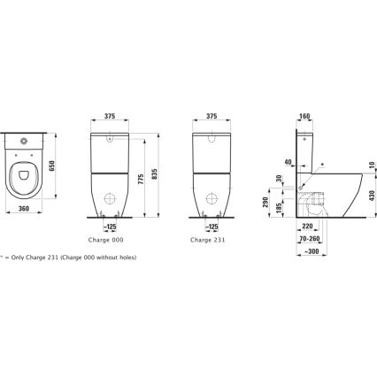 LAUFEN H8259624000001 - Sanita PRO em cerâmica, branca