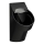 LAUFEN H8402850200001 - Urinol VAL com ligação de água traseira e saída traseira, em cerâmica, acabamento preto brilhante