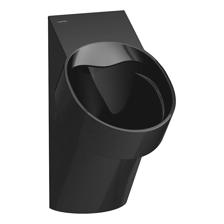 LAUFEN H8402857160001 - Mictório VAL entrada traseira, saída traseira cerâmica/preto fosco
