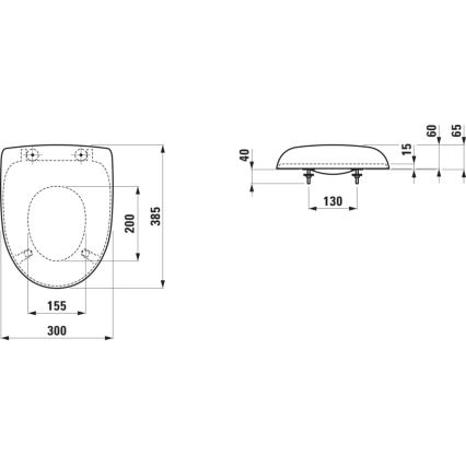 LAUFEN H8910303000001 - Assento infantil para sanita FLORAKIDS duroplástico/branco