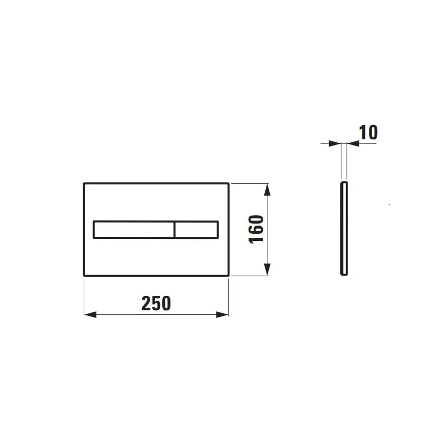 LAUFEN H8956610000001 - Botão de descarga DUAL LIS branco