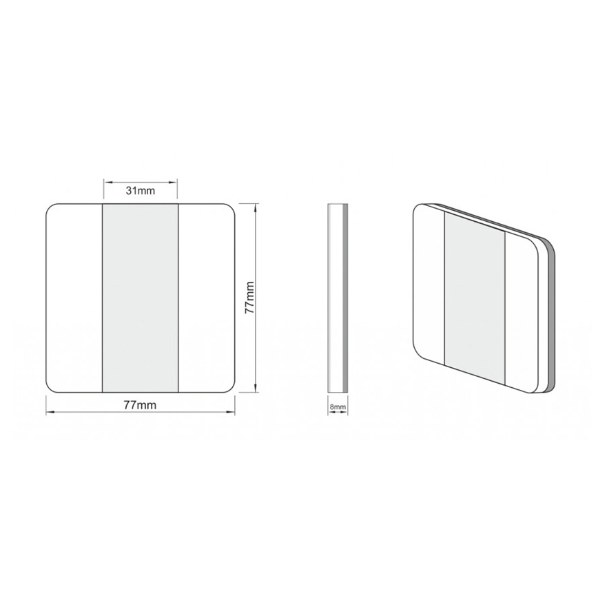 LDST DU-01-SC-BZ10 - Luz da escada DUO 10xLED/1,2W/230V