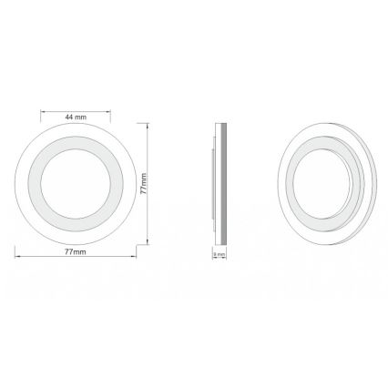 LDST LI-01-SZ-BC8 - Luz de escadas LED LILI 8xLED/1,2W/230V dourado 3500K