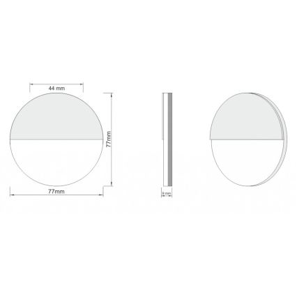 LDST RO-01-B-BZ4 - Luz de escadas LED ROBIN 4xLED/1,2W/230V branco 6500K