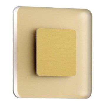 LDST SW-01-SZ-BC8 - Luz de escadas LED SWIFT 8xLED/1,2W/230V dourado 3500K