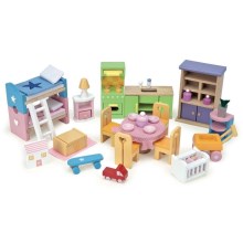 Le Toy Van - Conjunto completo de mobília de casa de bonecas Starter