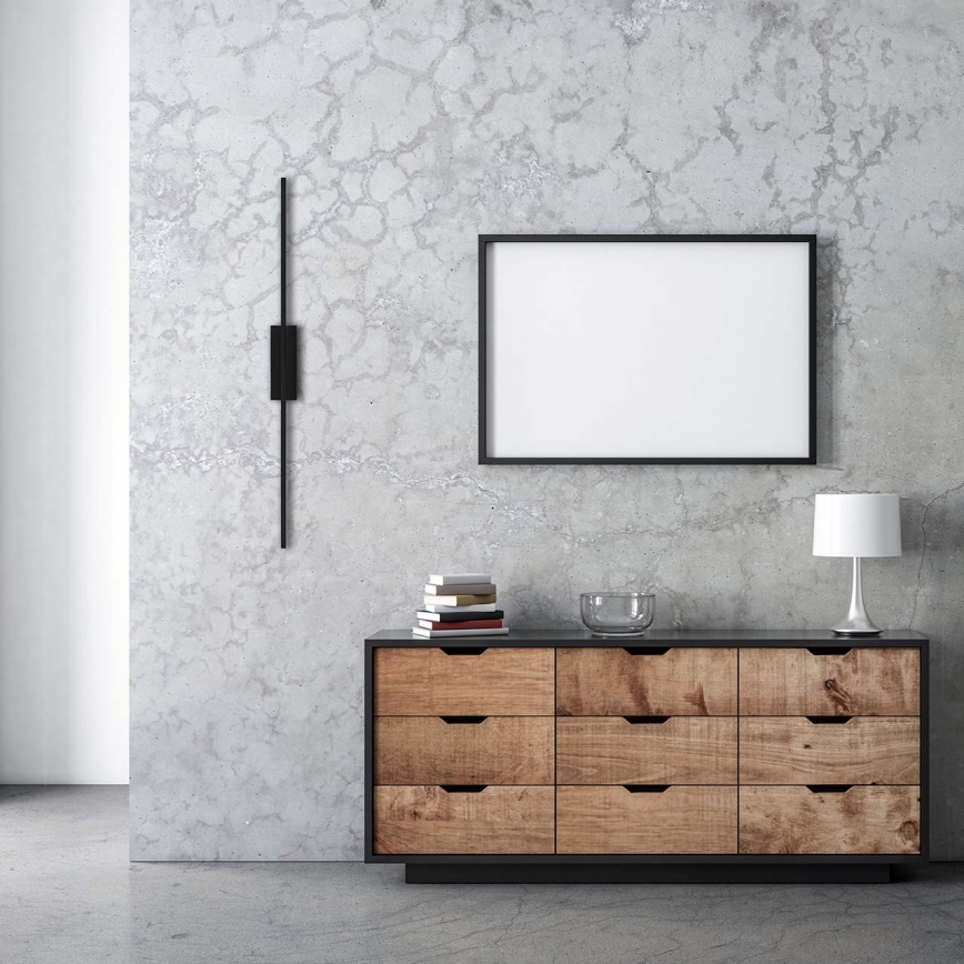 LED Aplique de parede AISHA LED/12W/230V 4000K preto