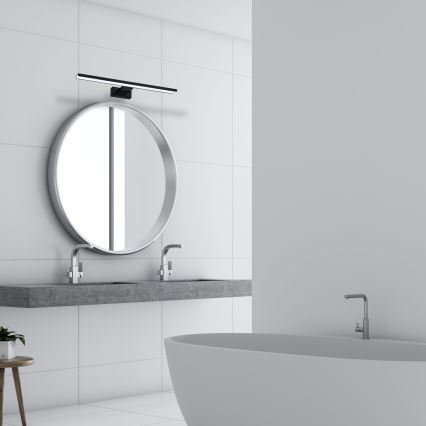 LED Aplique de parede de casa de banho SHINE LED/13,8W/230V 60 cm IP44 preto