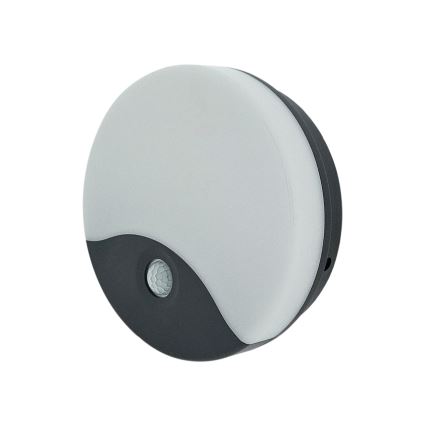 LED Aplique de parede exterior com sensor de movimento LED/18W/230V IP44 antracite