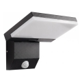 LED Aplique de parede exterior com sensor de movimento LED/18W/230V IP44 preto