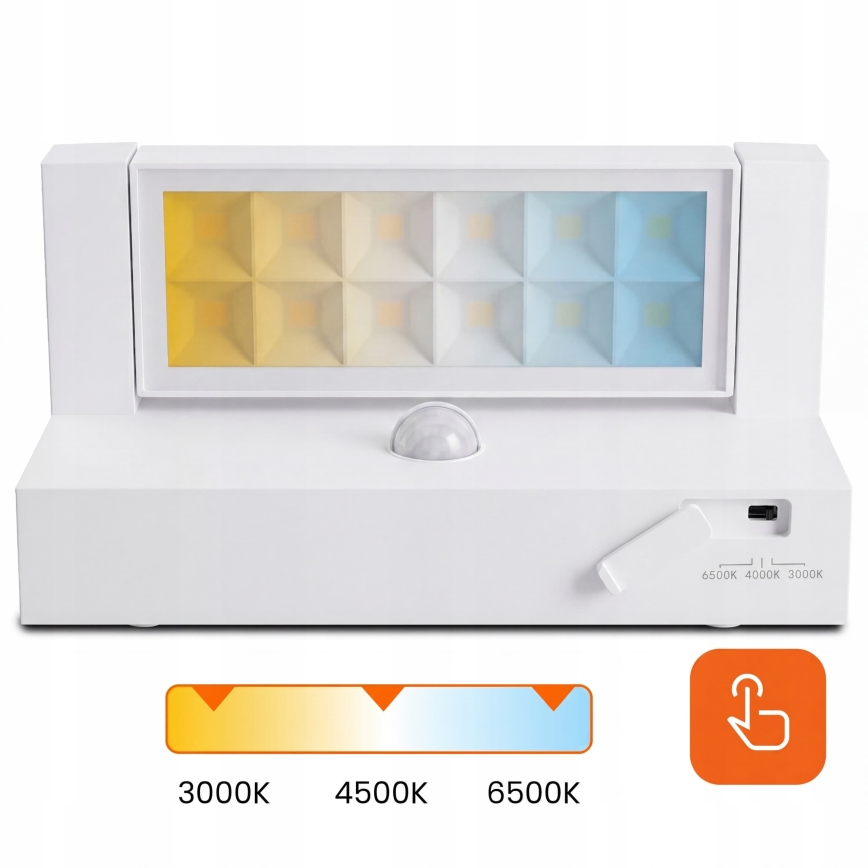 Aplique de parede LED para exterior com sensor de movimento e sensor crepuscular LED/25W/230V 3000/4000/6500K IP54 branco