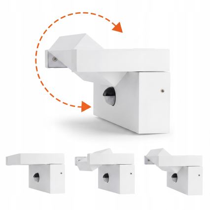 Aplique de parede LED para exterior com sensor de movimento e sensor crepuscular LED/25W/230V 3000/4000/6500K IP54 branco