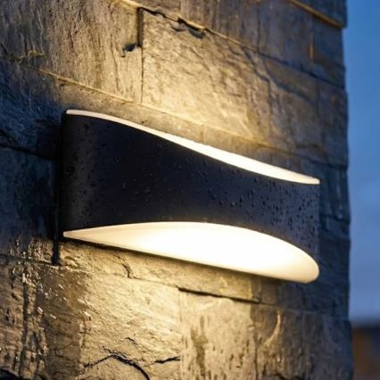 LED Aplique de parede para exterior LED/10W/230V IP65 preto