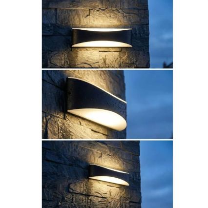 LED Aplique de parede para exterior LED/10W/230V IP65 preto