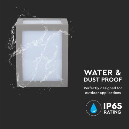 LED Aplique de parede para exterior LED/12W/230V 4000K IP65