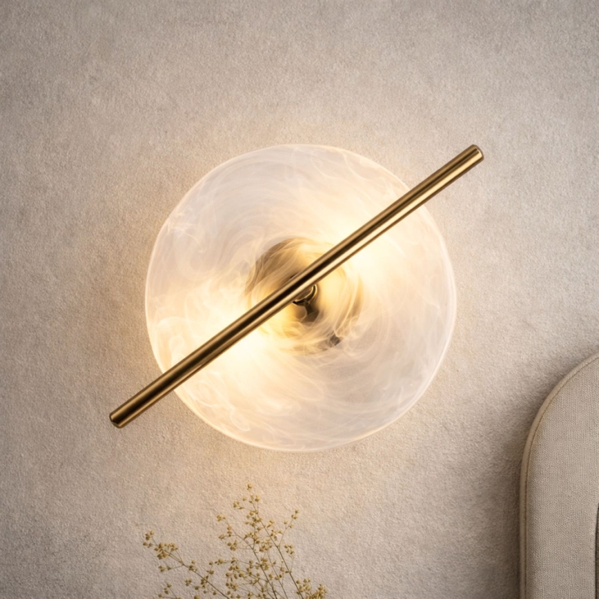 LED Aplique de parede RELAX LED/5W/230V dourado/branco