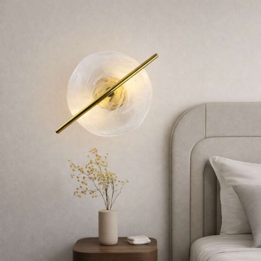LED Aplique de parede RELAX LED/5W/230V dourado/branco