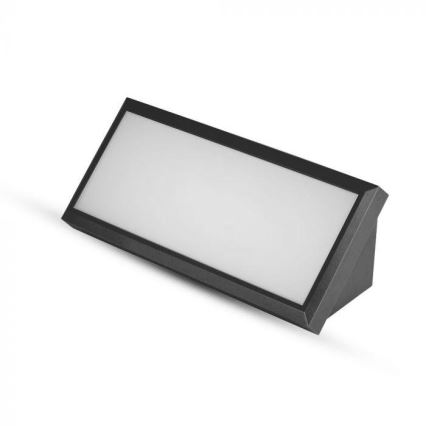 LED Luminária de Parede Externa LED/12W/230V 4000K IP65 preta