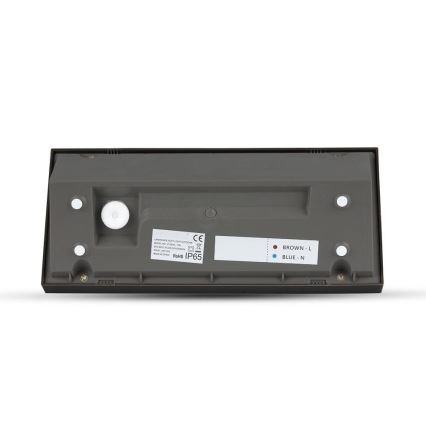 LED Luminária de Parede Externa LED/12W/230V 4000K IP65 preta