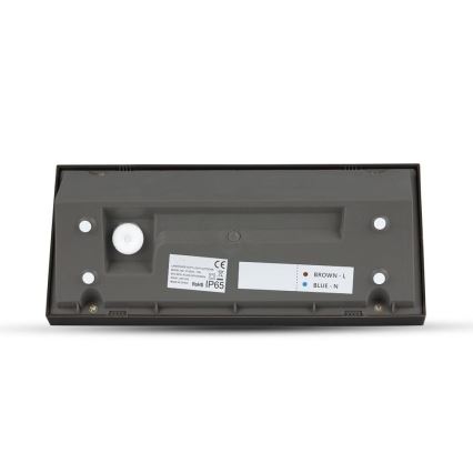 Luminária de parede LED exterior LED/12W/230V 6400K IP65 preta