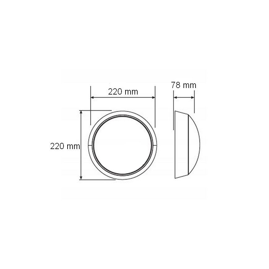 LED Luminária de Parede Externa LED/15W/230V 4000K IP65