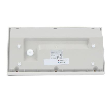 LED Luminária de Parede Externa LED/20W/230V 6400K IP65 branca