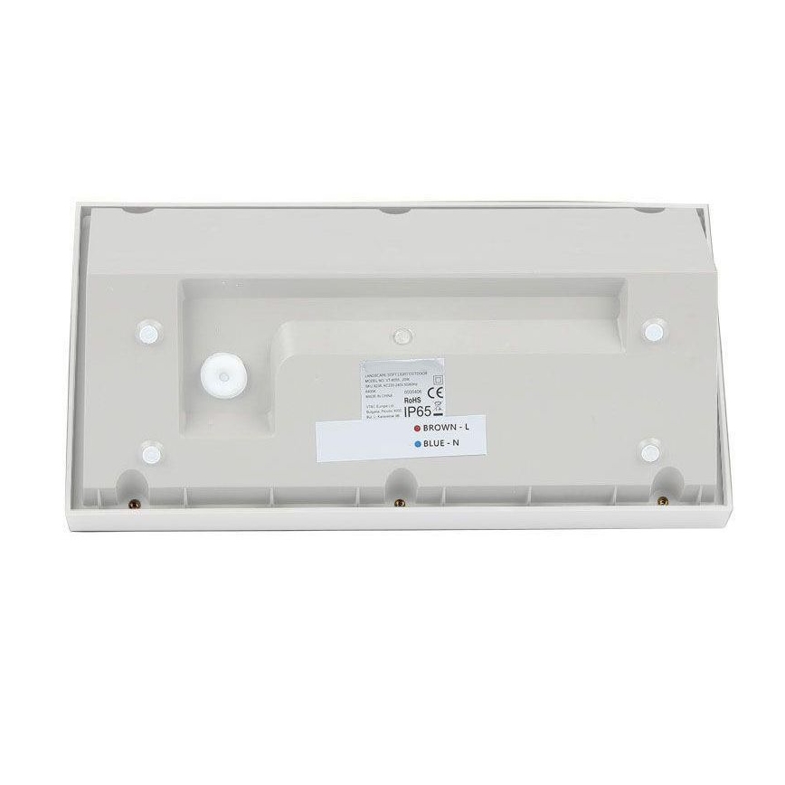 LED Luminária de Parede Externa LED/20W/230V 6400K IP65 branca