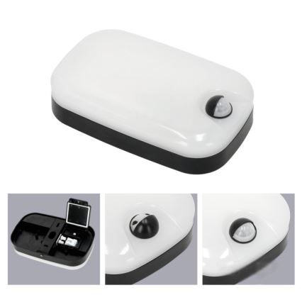 Luminária de parede LED para exterior com sensor de movimento e crepúsculo BAVANO LED/15W/230V 3000/4000/5700K IP54