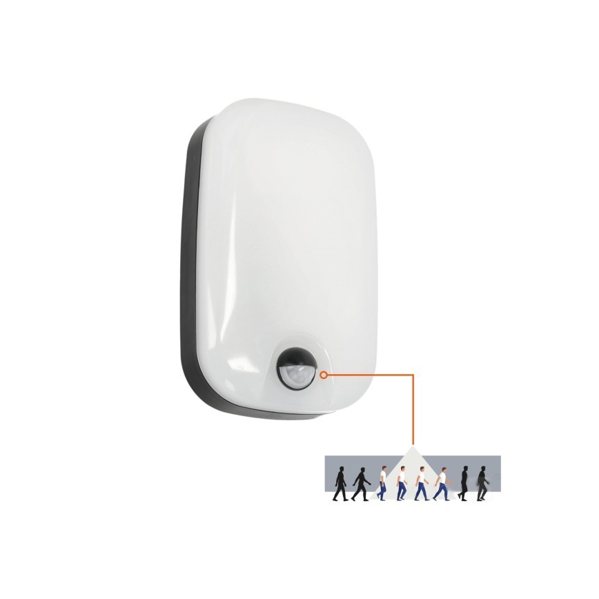 Luminária de parede LED para exterior com sensor de movimento e crepúsculo BAVANO LED/15W/230V 3000/4000/5700K IP54