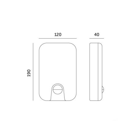 Luminária de parede LED para exterior com sensor de movimento e crepúsculo BAVANO LED/15W/230V 3000/4000/5700K IP54