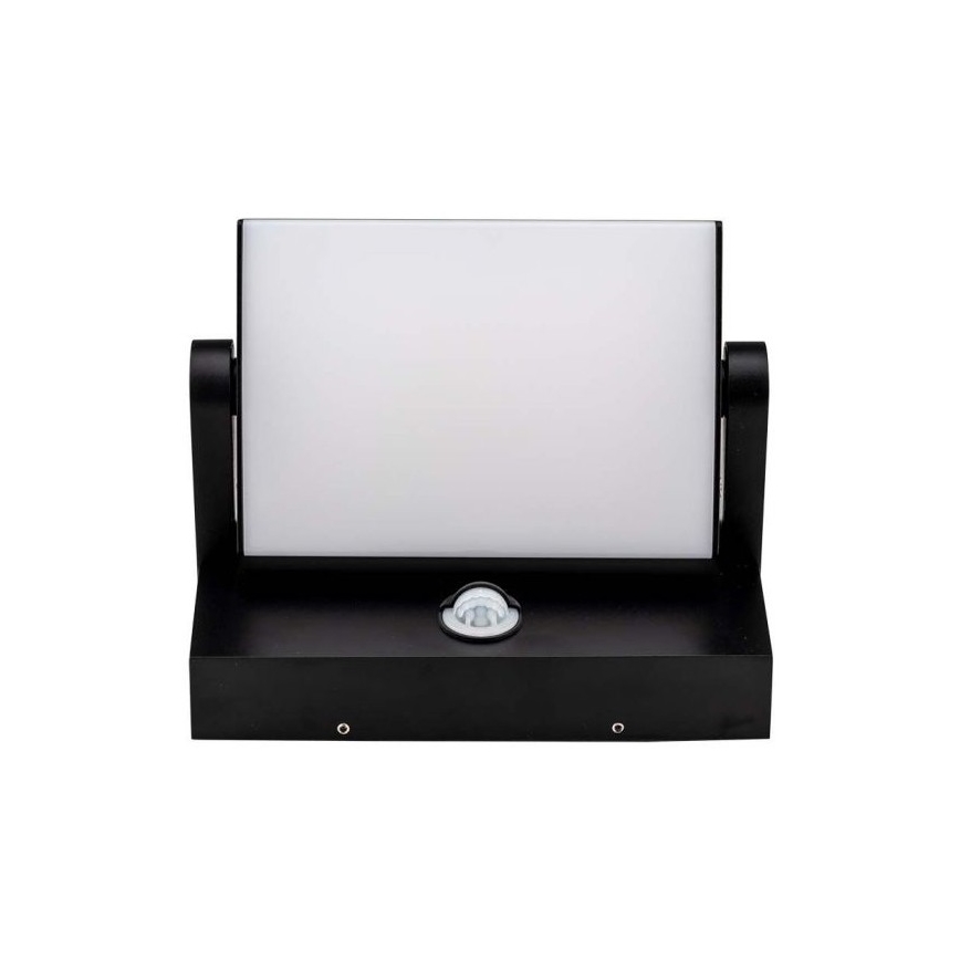 Luminária de parede LED exterior com sensor LED/17W/230V 3000K IP65 preta
