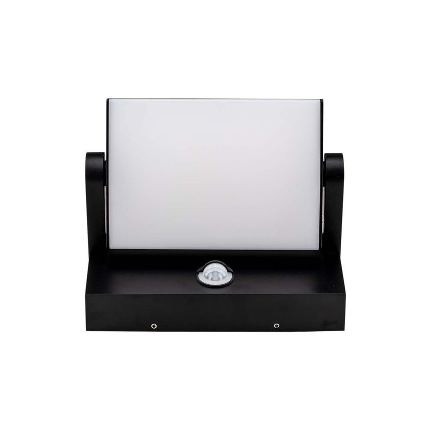Luminária de parede LED exterior com sensor LED/17W/230V 4000K IP65 preta