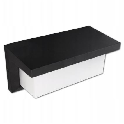 Luminária de parede LED exterior com sensor LED/12W/230V IP54 preta