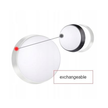 Luminária de parede LED exterior com sensor LED/15W/230V 4000K IP65