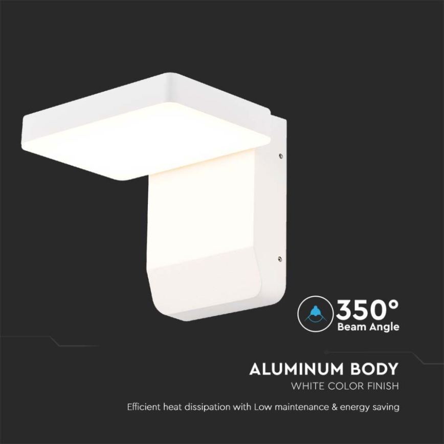 LED Luminária de Parede Flexível para Exterior LED/17W/230V IP65 3000K branco
