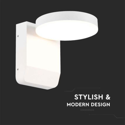 LED Luminária de Parede Flexível para Exterior LED/17W/230V IP65 3000K branco