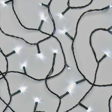LED Cadeia luminosa de Natal para exterior 180 LEDs/8 modos 23 m IP44 branco frio