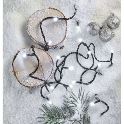 LED Cadeia luminosa de Natal para exterior 180 LEDs/8 modos 23 m IP44 branco frio