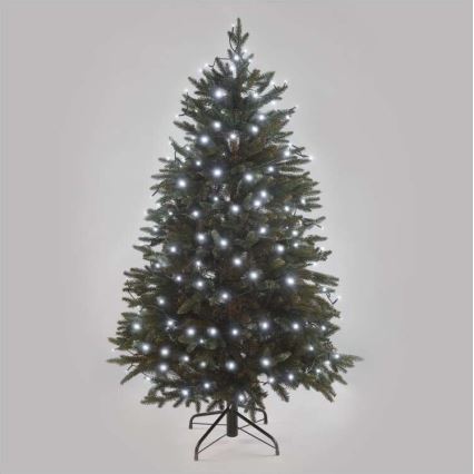 LED Cadeia luminosa de Natal para exterior 180 LEDs/8 modos 23 m IP44 branco frio