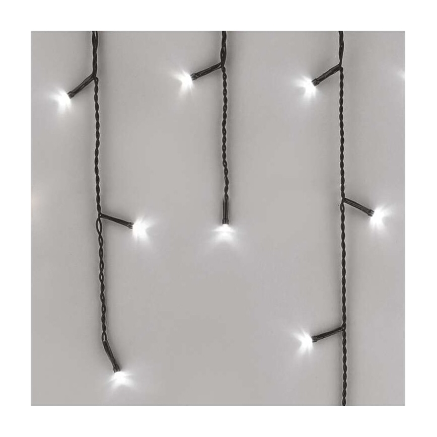 LED Cadeia luminosa de Natal para exterior 600xLED/8 modos 15m IP44 branco frio
