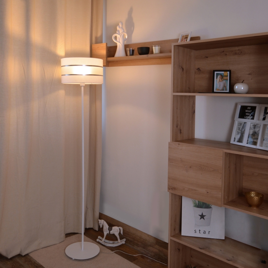 LED Candeeiro de chão HELEN 1xE27/15W/230V branco