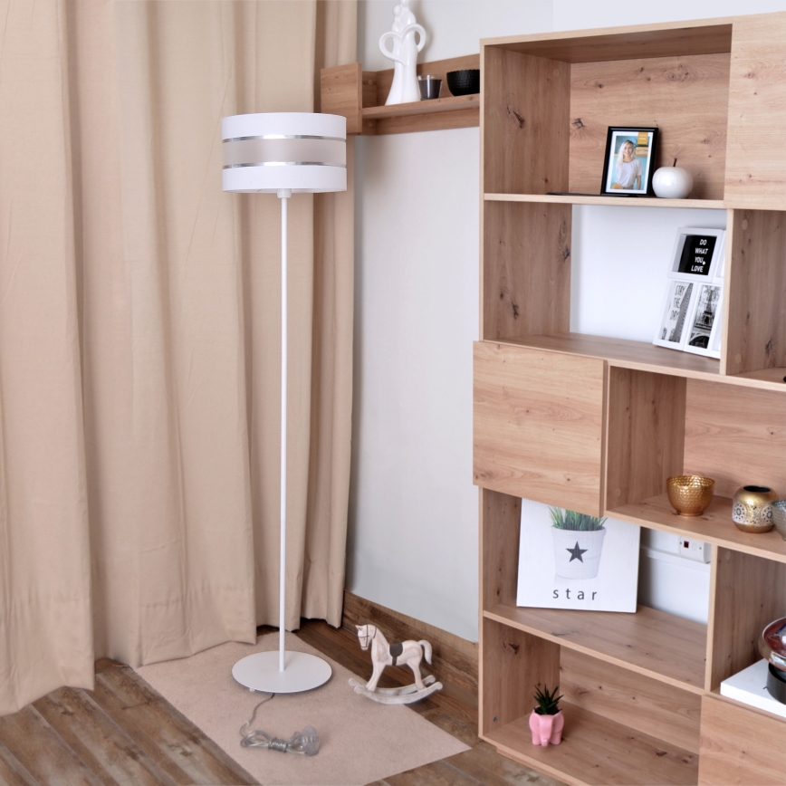 LED Candeeiro de chão HELEN 1xE27/15W/230V branco