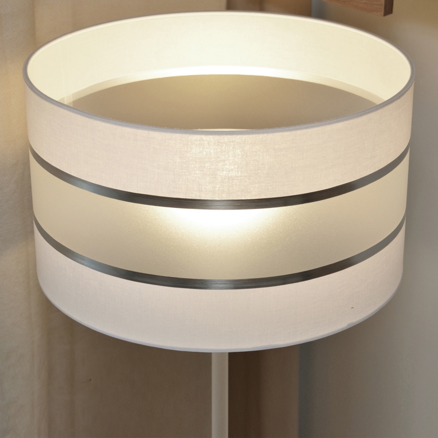 LED Candeeiro de chão HELEN 1xE27/15W/230V branco