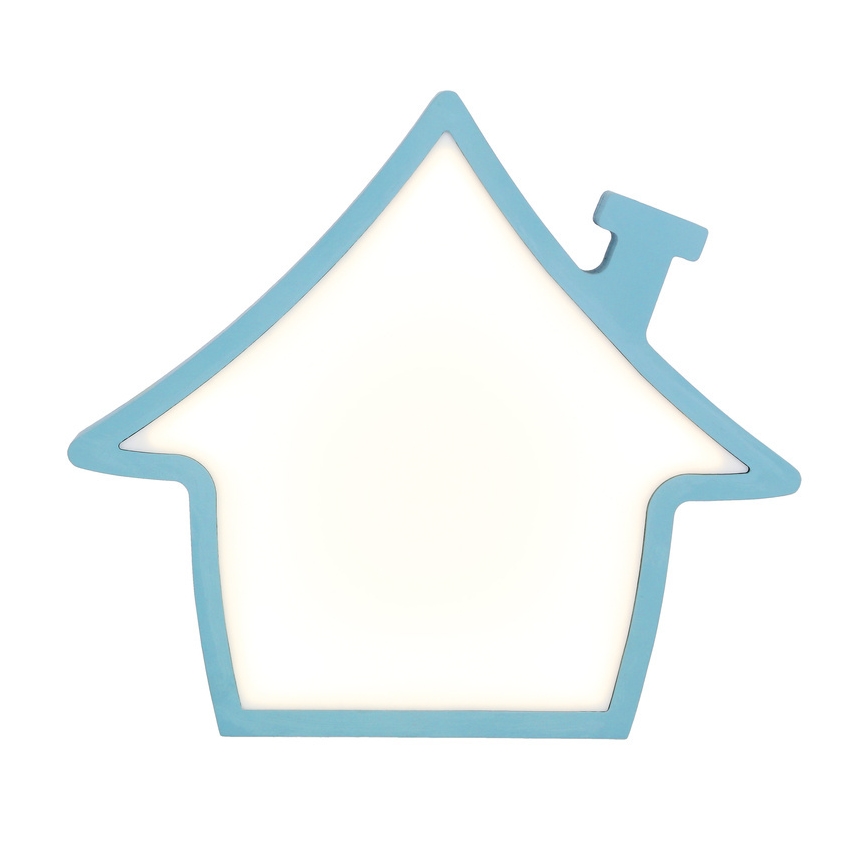 LED Candeeiro de Mesa Infantil HOUSE LED/10W/230V azul