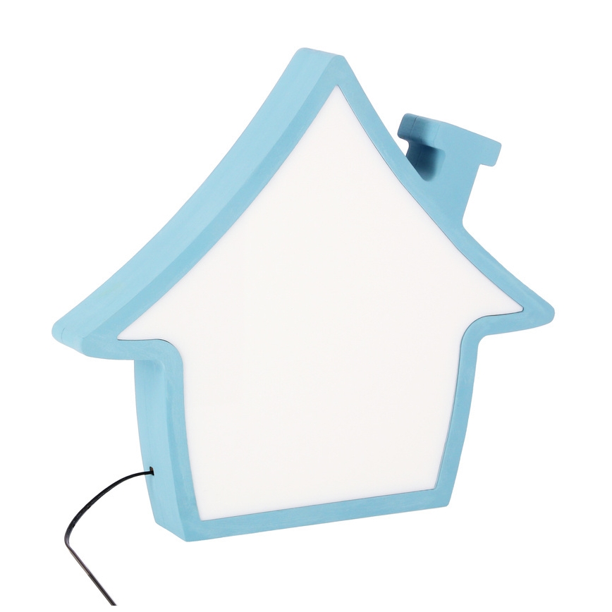 LED Candeeiro de Mesa Infantil HOUSE LED/10W/230V azul