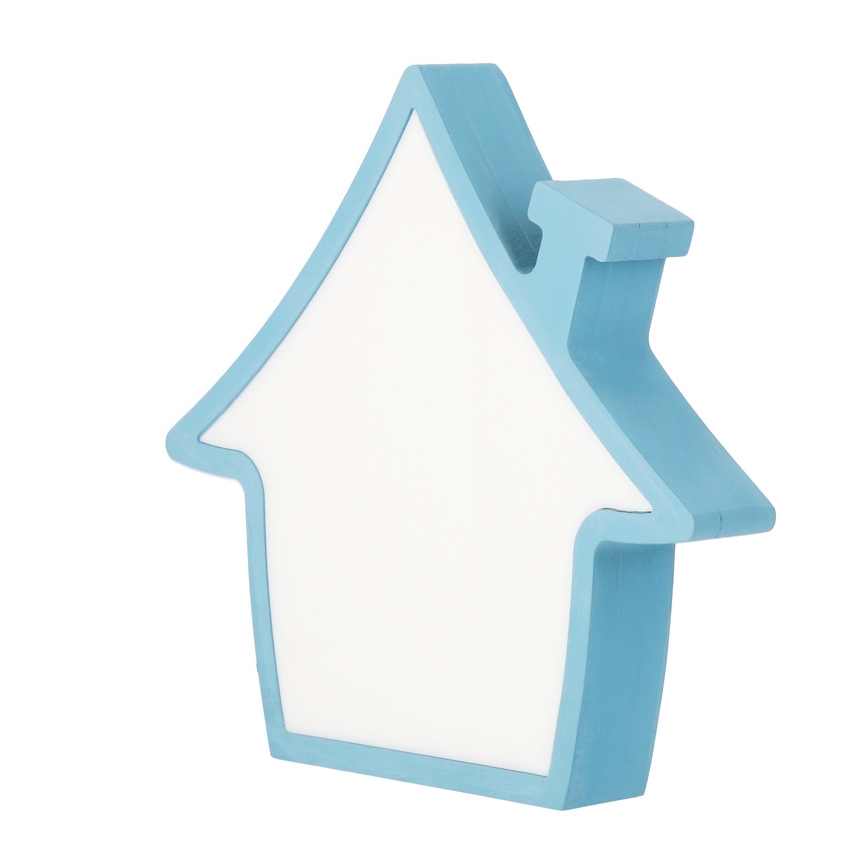 LED Candeeiro de Mesa Infantil HOUSE LED/10W/230V azul