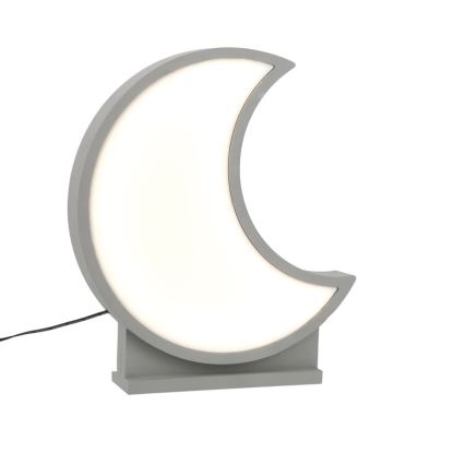 LED candeeiro de mesa infantil MOON LED/12W/230V cinzento